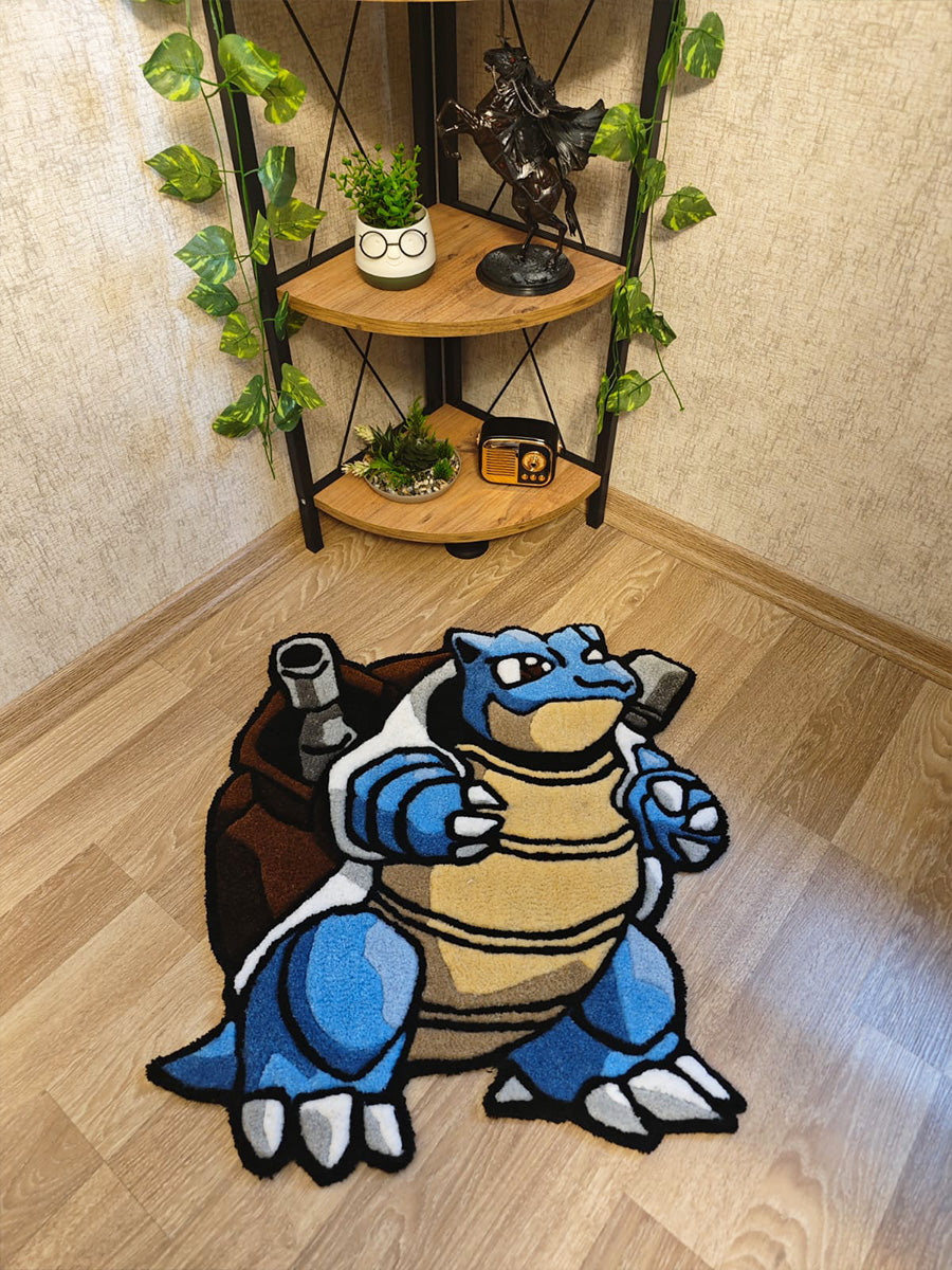 Blastoise Halı - Blastoise Kilim Pokemon Tufting Halısı