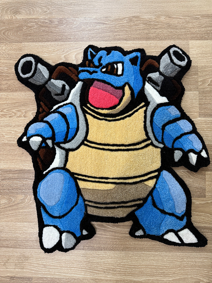 Blastoise Tufting Halısı - Pokemon Tufting Halı (70x70 cm) Outlet Fırsatı
