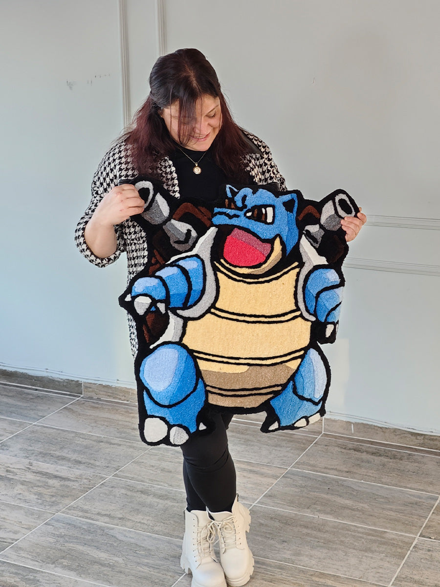 Blastoise Halısı - Blastoise Kilim Pokemon Tufting Halı