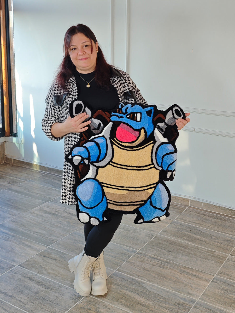 Blastoise Halısı - Blastoise Kilim Pokemon Tufting Halı