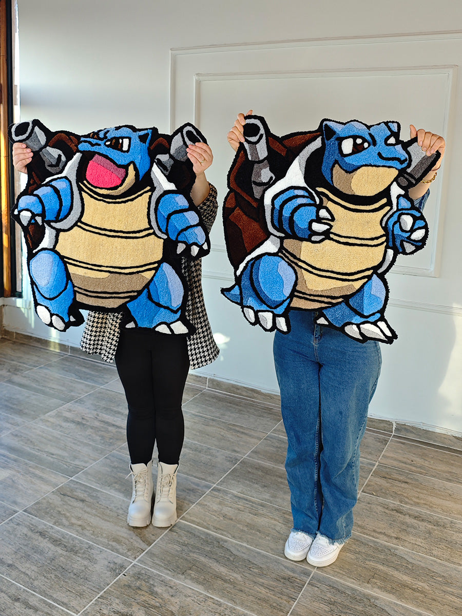 Blastoise Pokemon Halısı - Blastoise Kilim Tufting Halısı 2li