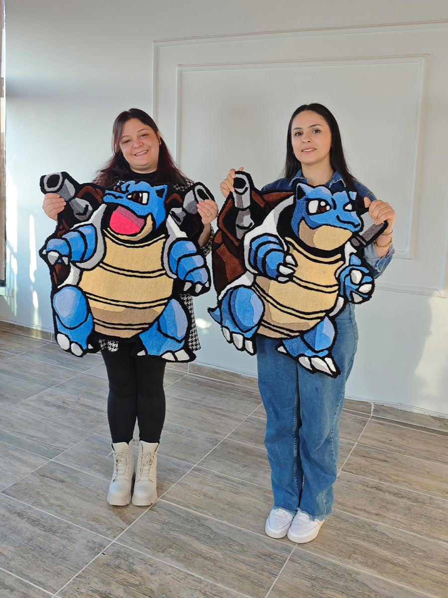 Blastoise Pokemon Halısı - Blastoise Kilim Tufting Halısı 2li