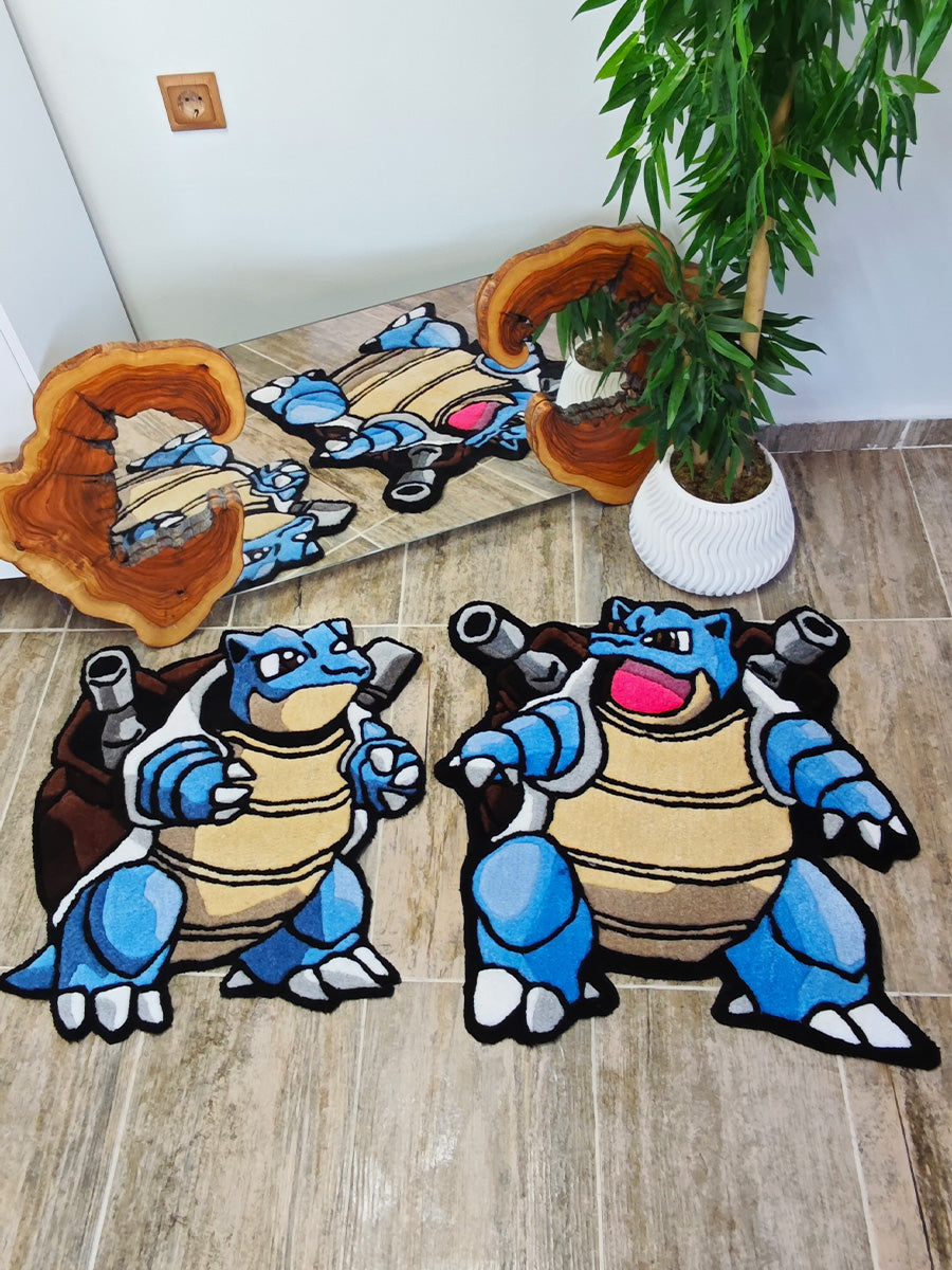 Blastoise Pokemon Halısı - Blastoise Kilim Tufting Halısı 2li
