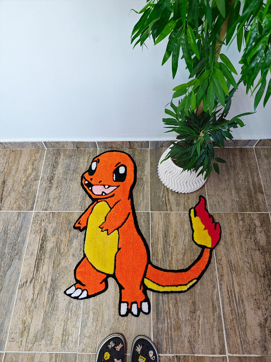 Charmander Halı - Charmander Kilim Pokemon Tufting Halısı