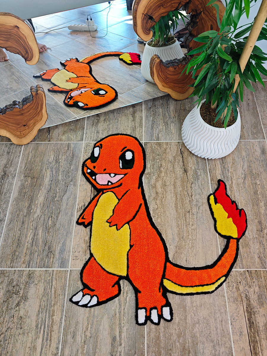Charmander Halı - Charmander Kilim Pokemon Tufting Halısı