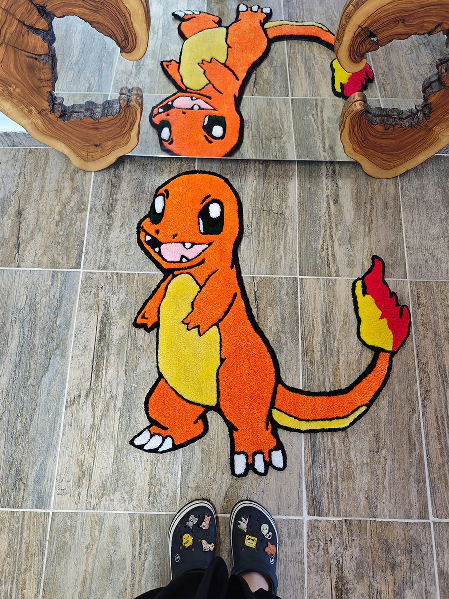 Charmander Halı - Charmander Kilim Pokemon Tufting Halısı
