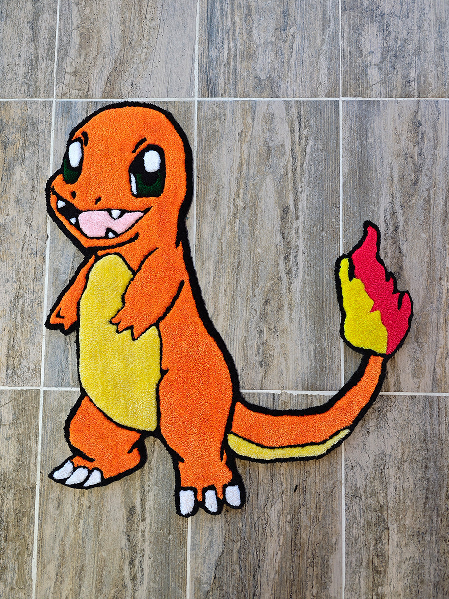 Charmander Halı - Charmander Kilim Pokemon Tufting Halısı