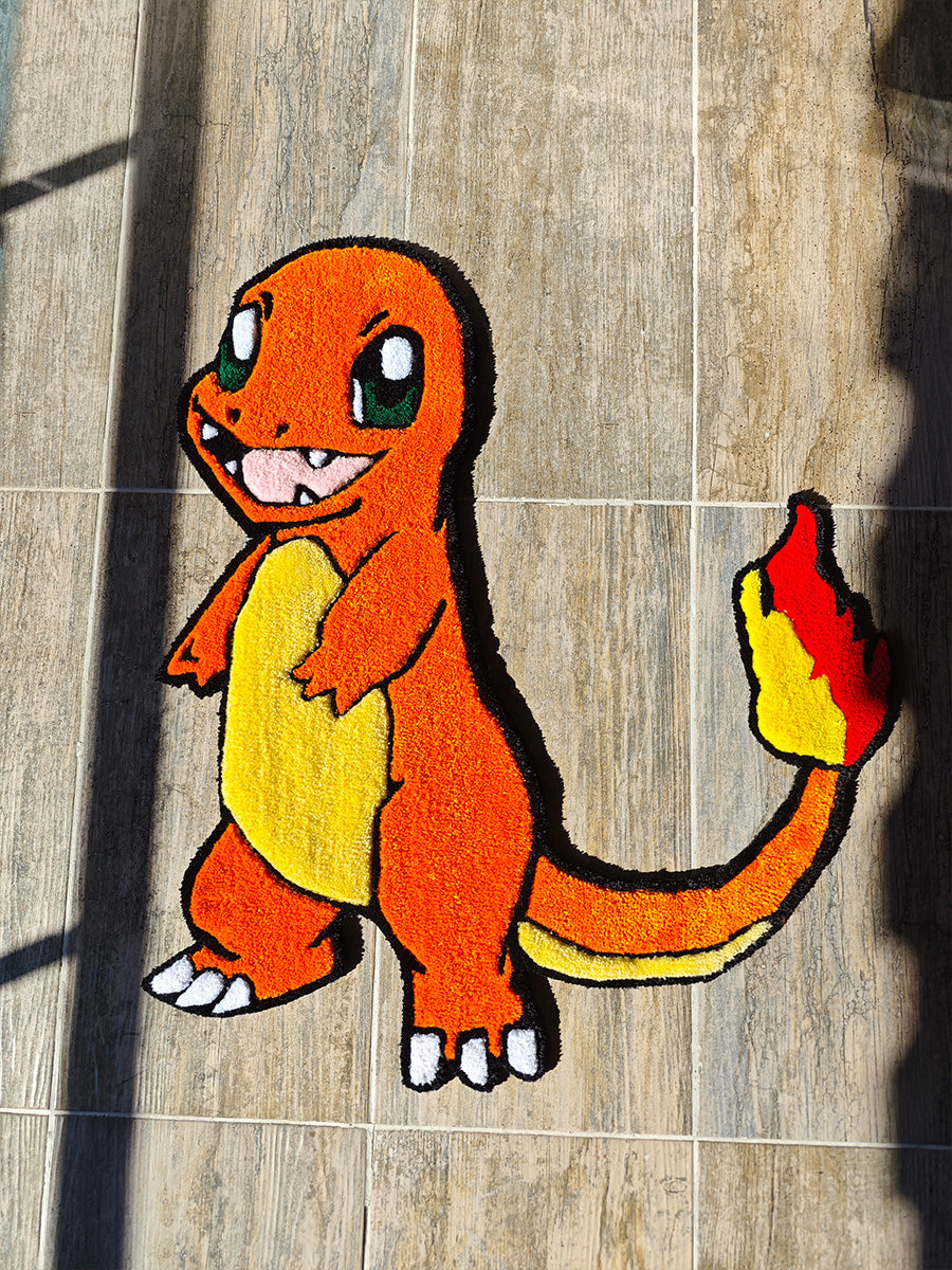 Charmander Halı - Charmander Kilim Pokemon Tufting Halısı