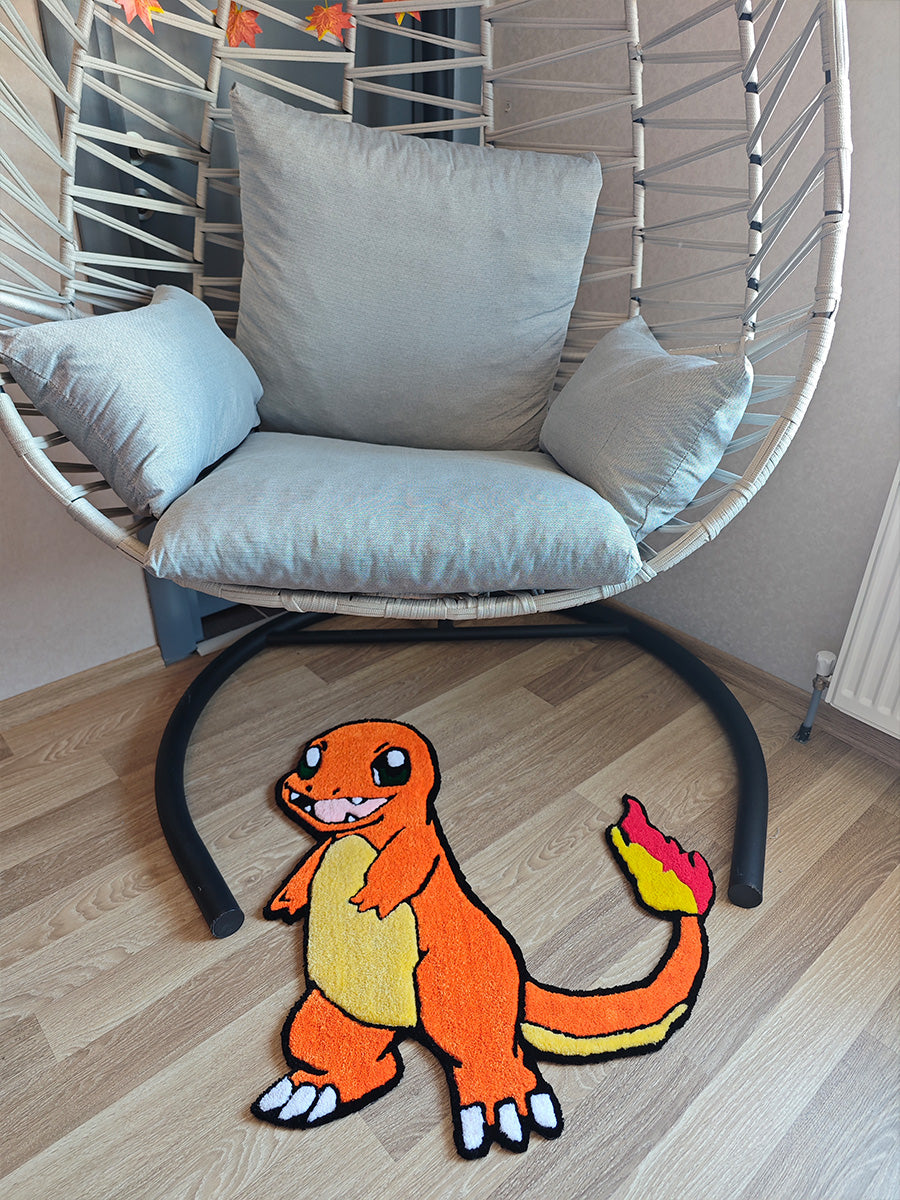 Charmander Halı - Charmander Kilim Pokemon Tufting Halısı