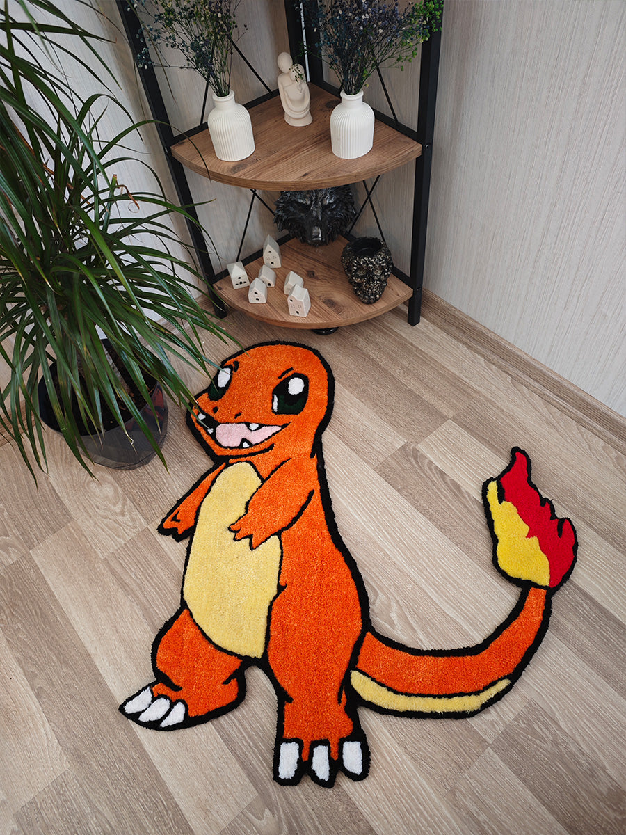 Charmander Halı - Charmander Kilim Pokemon Tufting Halısı
