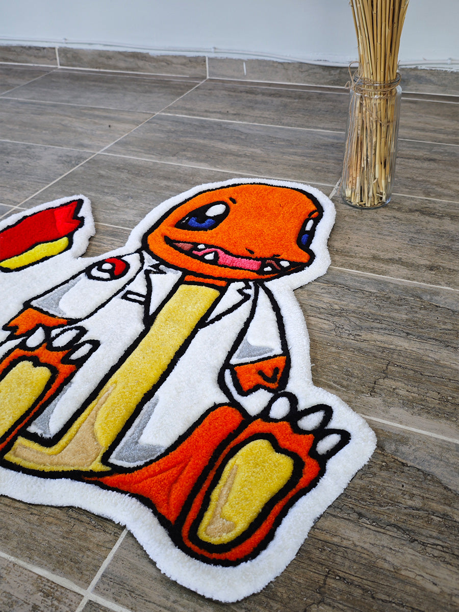 Doktor Charmander Halı Charmander Kilim Pokemon Tufting Halısı