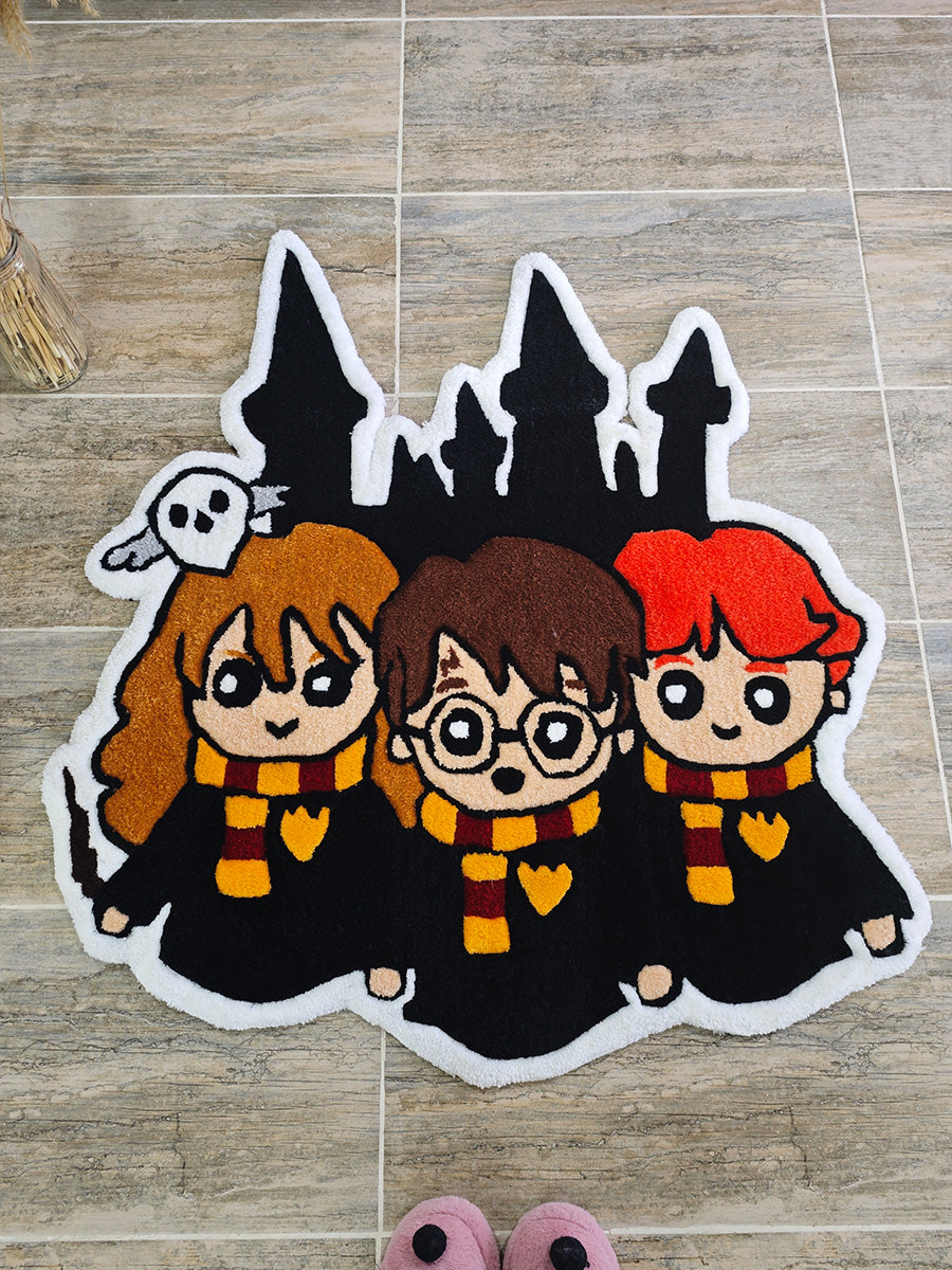 Harry Potter Halısı - Hermione Ron Kilim Tufting Halı