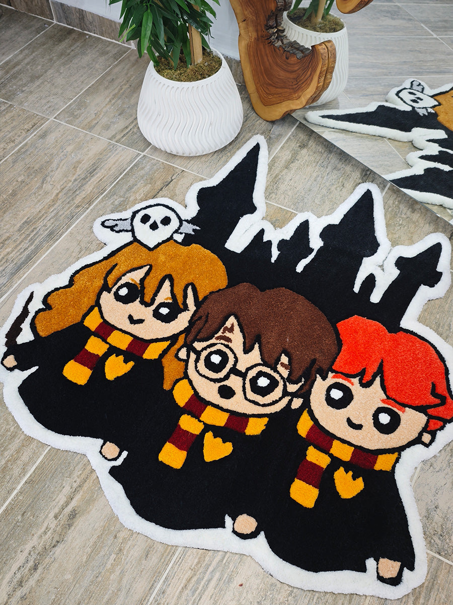 Harry Potter Halısı - Hermione Ron Kilim Tufting Halı