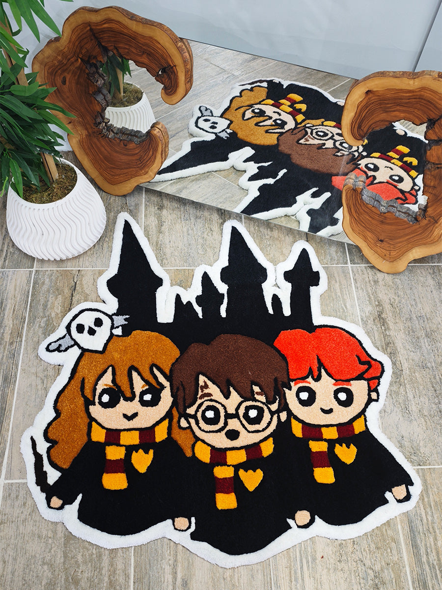 Harry Potter Halısı - Hermione Ron Kilim Tufting Halı