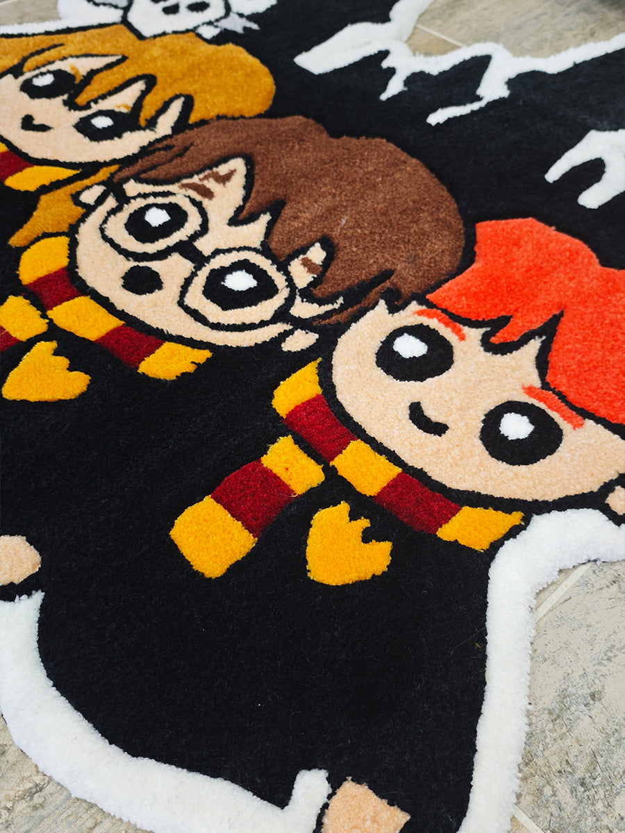 Harry Potter Halısı - Hermione Ron Kilim Tufting Halı
