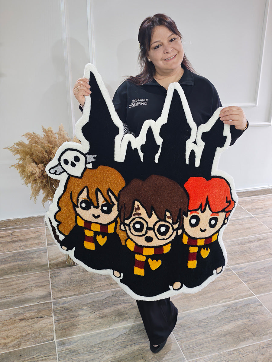 Harry Potter Halısı - Hermione Ron Kilim Tufting Halı