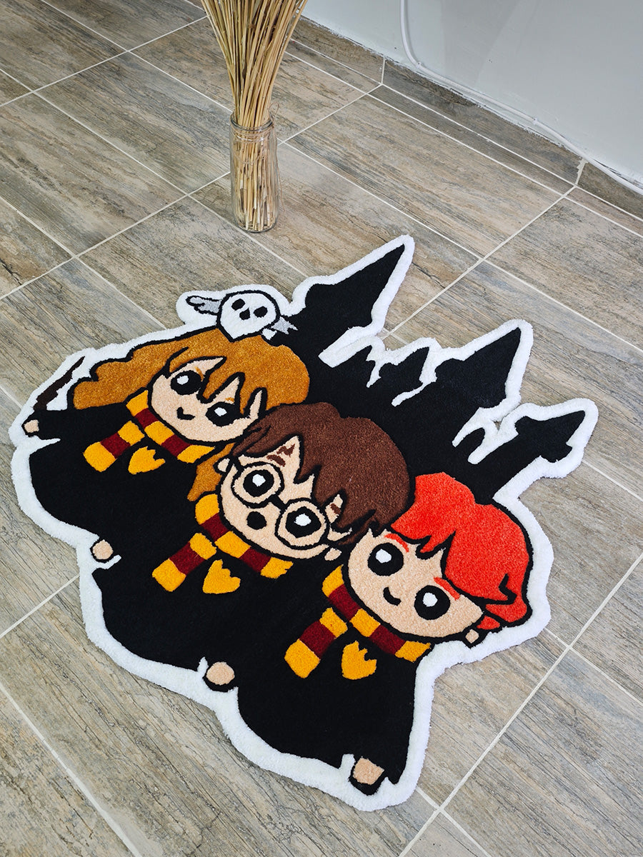 Harry Potter Halısı - Hermione Ron Kilim Tufting Halı