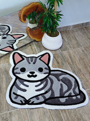 Kedi Halı Kilim Çocuk Halısı Kedi Halısı Tufting Halısı