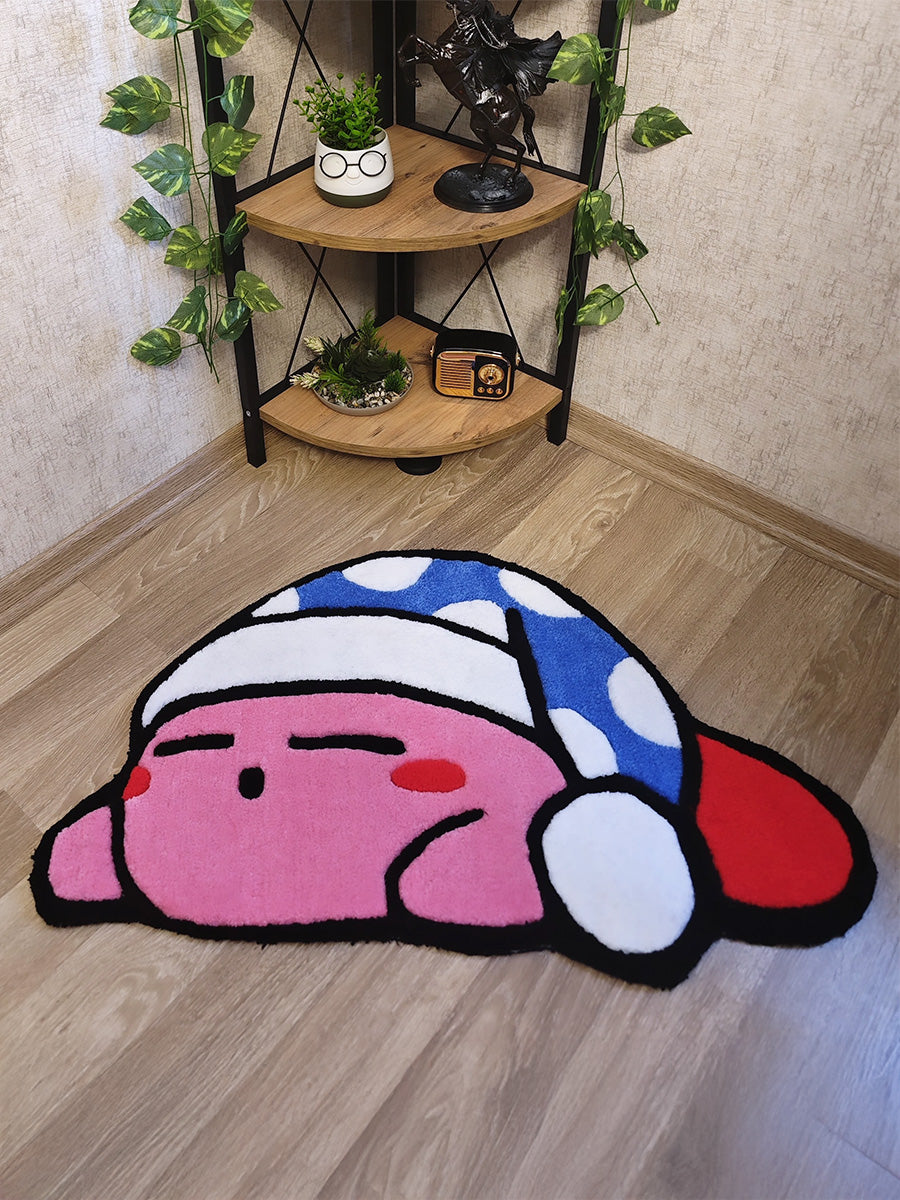 Kirby Dekoratif Halı - Nintendo Çocuk Halısı Tufting Halısı