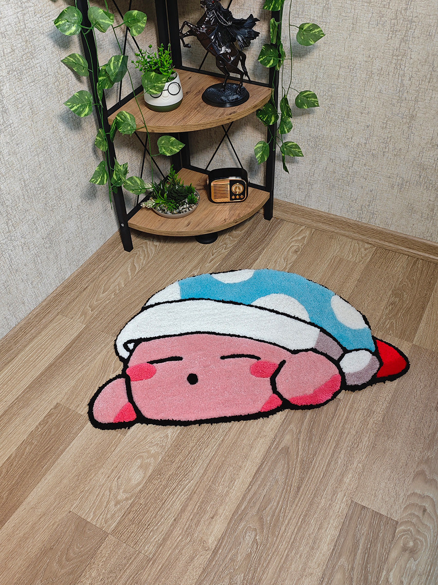 Kirby Halı - Nintendo Kilim Çocuk Halısı Tufting Halısı
