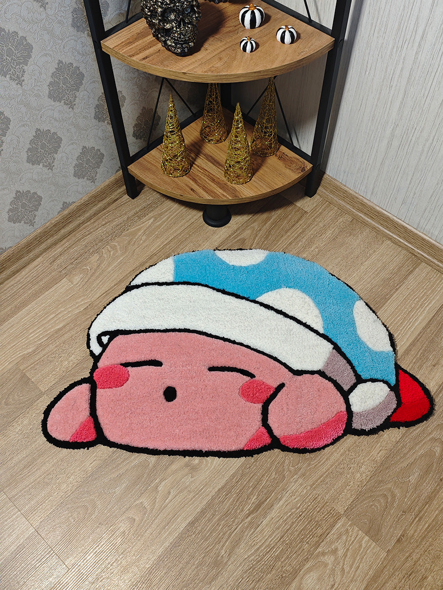 Kirby Halı - Nintendo Kilim Çocuk Halısı Tufting Halısı