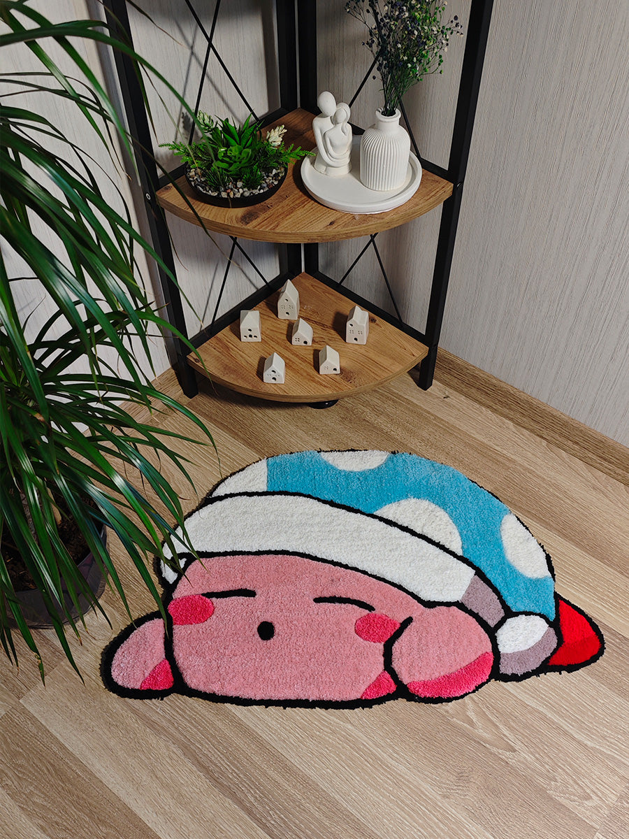 Kirby Halı - Nintendo Kilim Çocuk Halısı Tufting Halısı