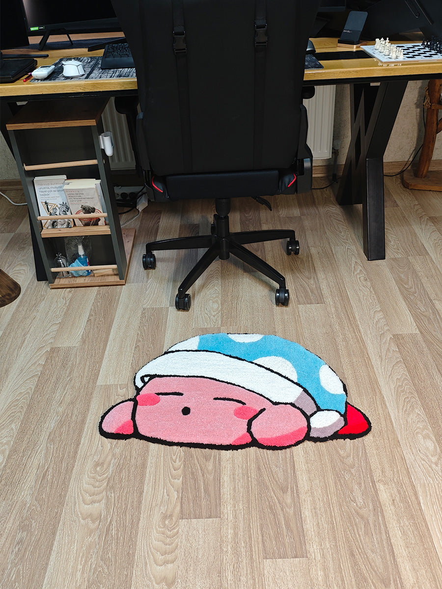 Kirby Halı - Nintendo Kilim Çocuk Halısı Tufting Halısı