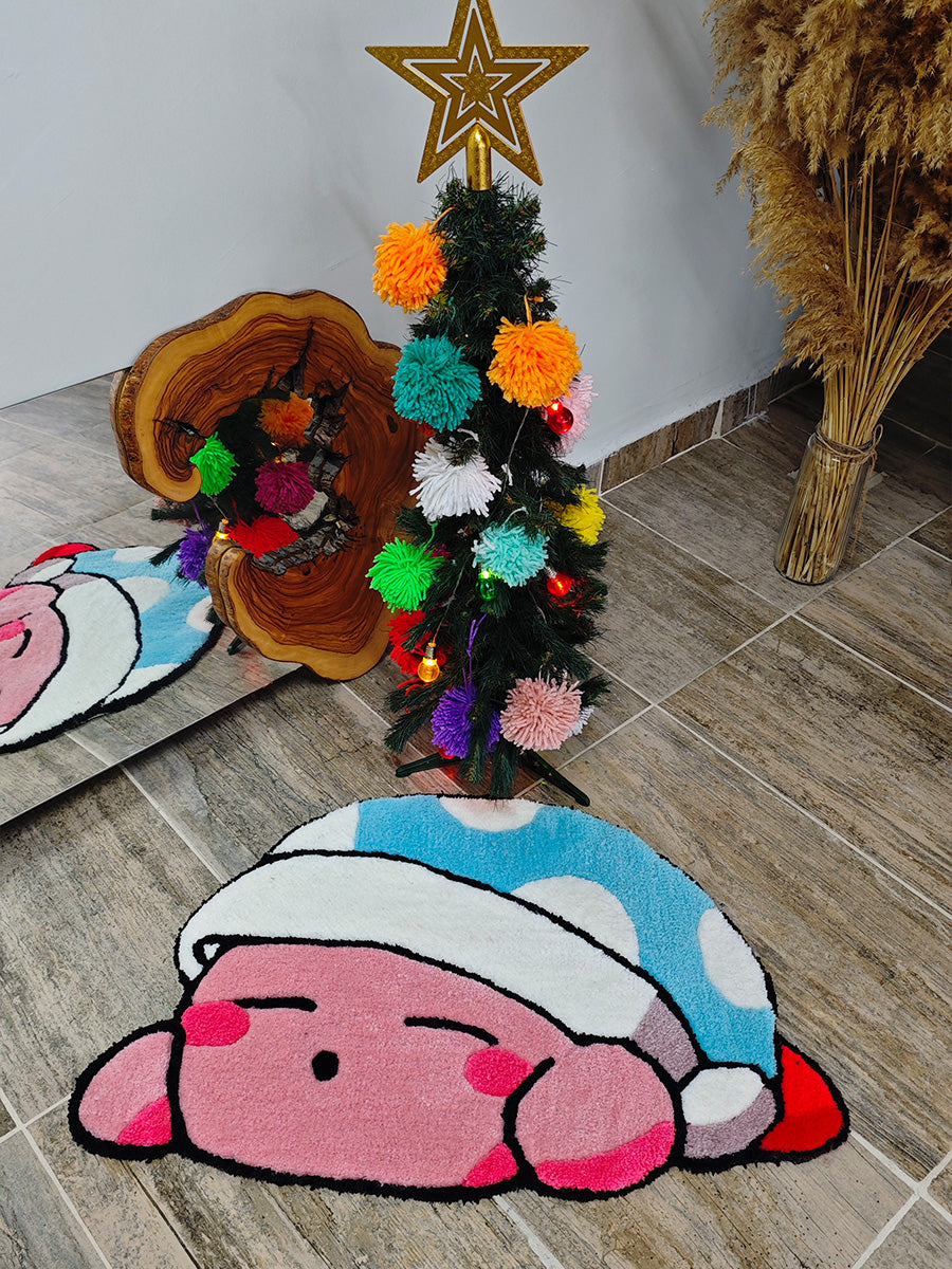Kirby Halı - Nintendo Kilim Çocuk Halısı Tufting Halısı