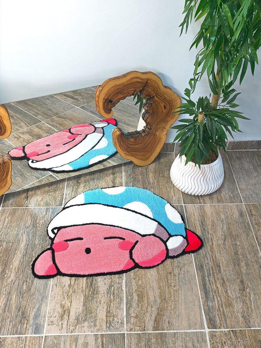 Kirby Halı - Nintendo Kilim Çocuk Halısı Tufting Halısı