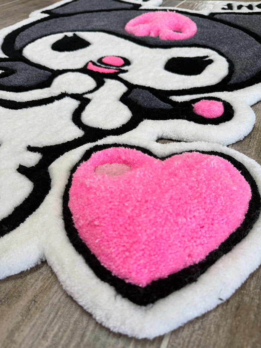 Kuromi Halısı Kuromi Desenli Çocuk Halısı Tufting Halı
