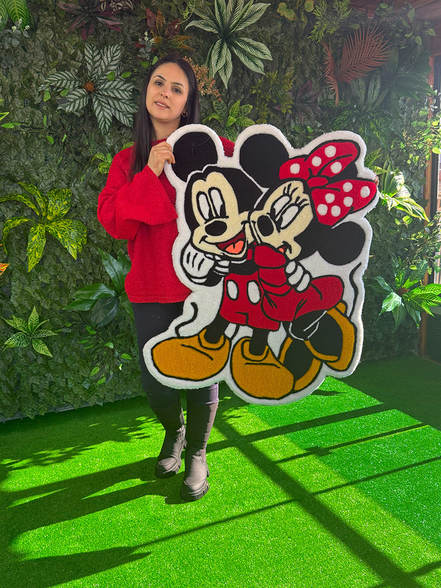 Mickey Mouse Halı Minnie Mouse Çocuk Halısı Tufting Halı