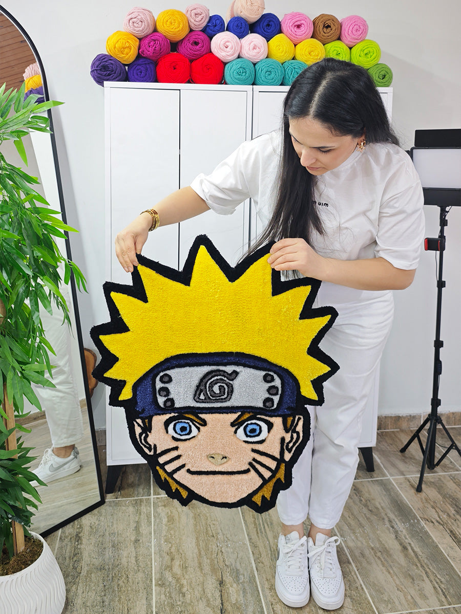 Naruto Halı - Naruto Uzumaki Kilim Tufting Halısı