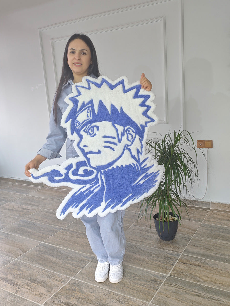 Naruto Tufting Halısı - Naruto Uzumaki Kilim Tufting Halı