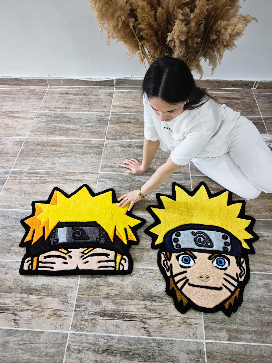 Naruto Uzumaki Halı - Naruto Dekorasyon Tufting Halısı 2li