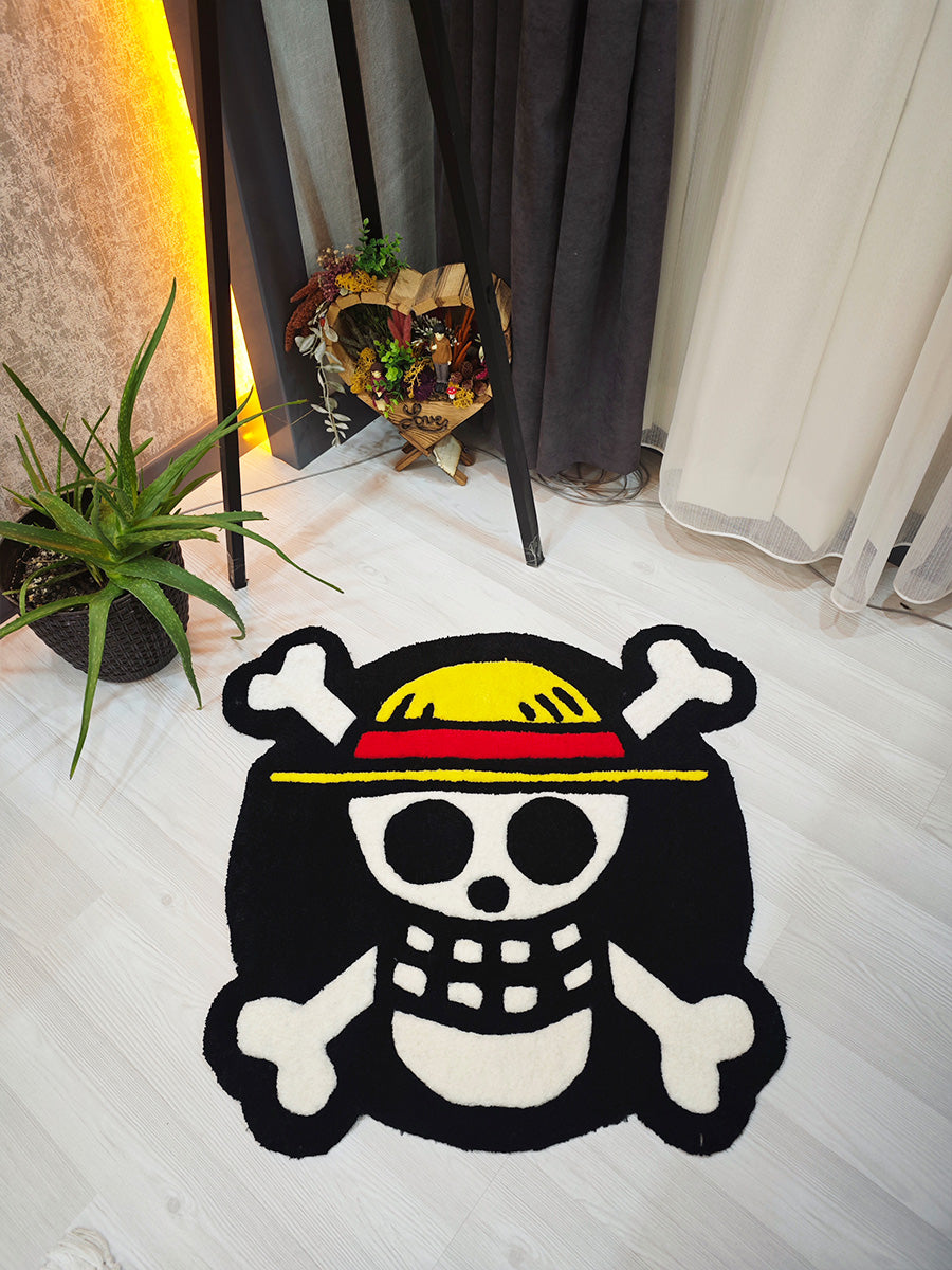 One Piece Kuru Kafa Halı Anime Luffy Tufting Halısı