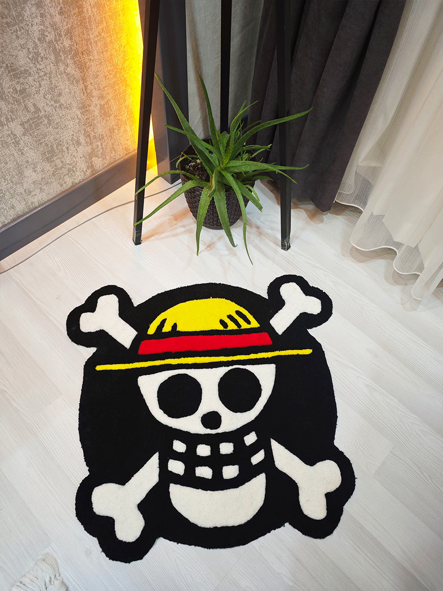 One Piece Kuru Kafa Halı Anime Luffy Tufting Halısı