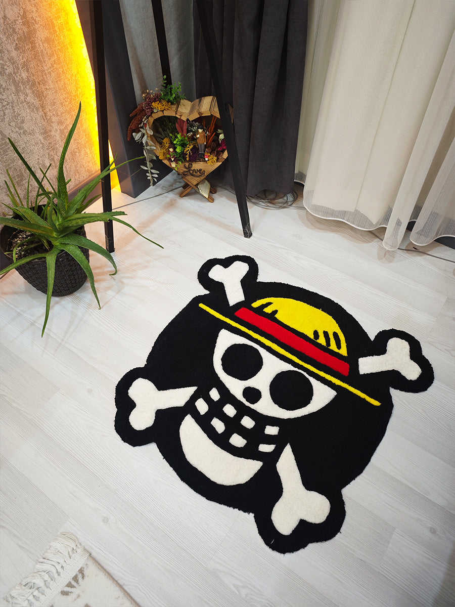 One Piece Kuru Kafa Halı Anime Luffy Tufting Halısı