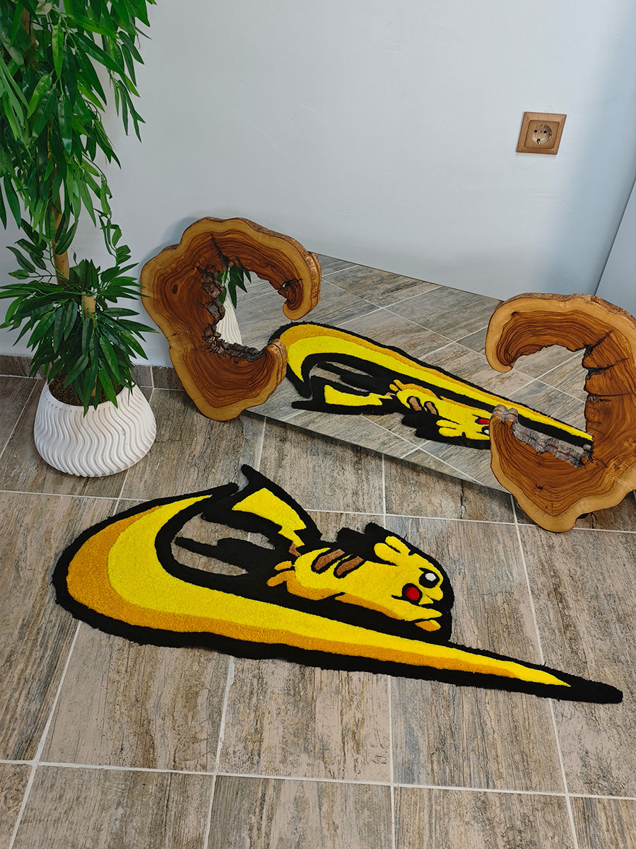 Pikachu Halısı - Pokemon Kilim Pikachu Tufting Halı