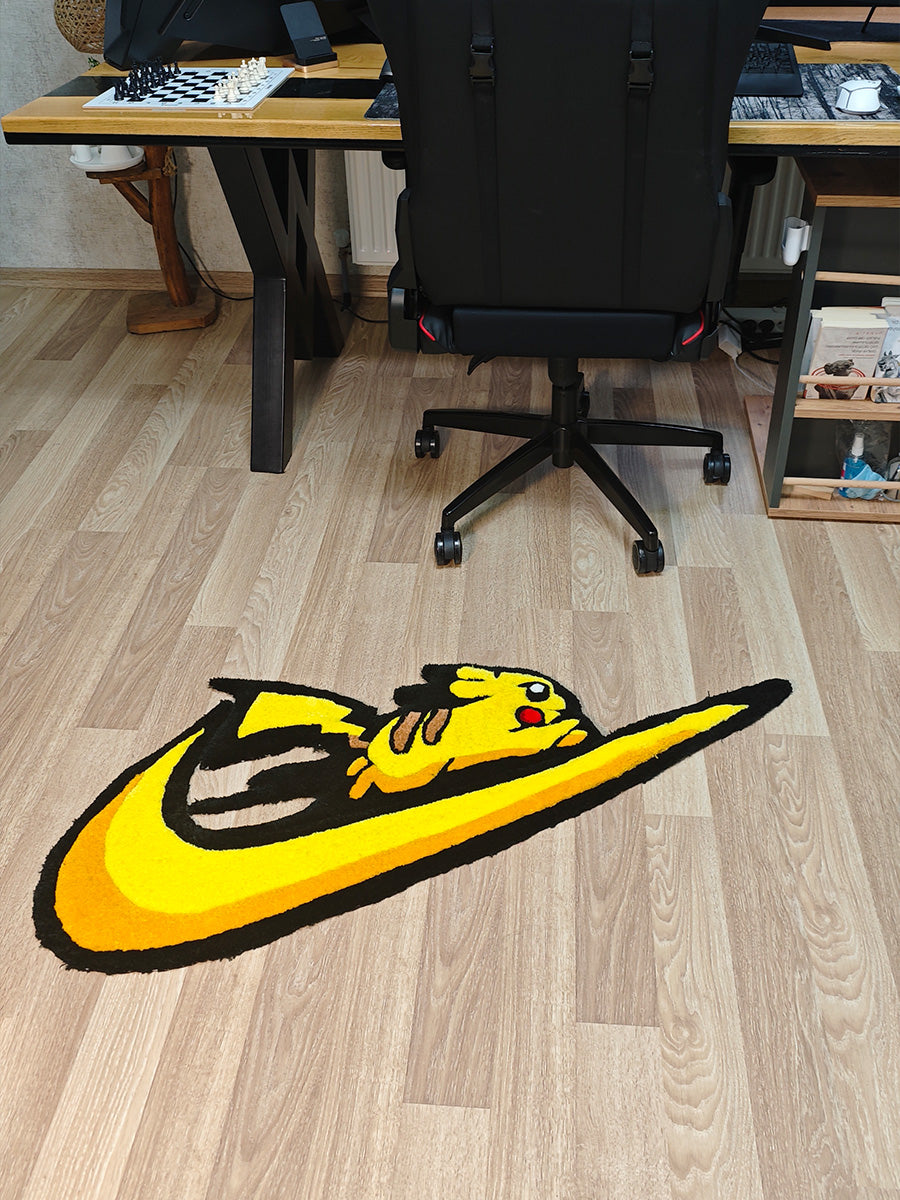 Pikachu Halısı - Pokemon Kilim Pikachu Tufting Halı