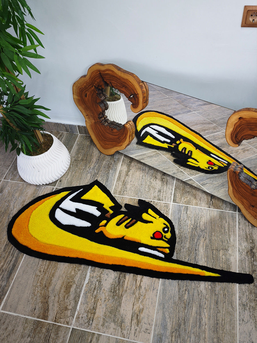 Pikachu Tufting Halı - Pokemon Pikachu Tufting Halısı