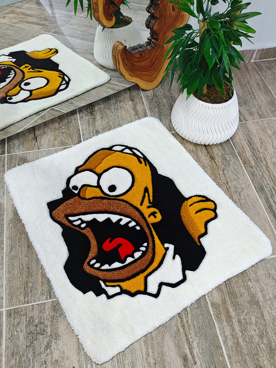 Simpsonlar Halısı - Çizgi Film Kilim Tufting Halı