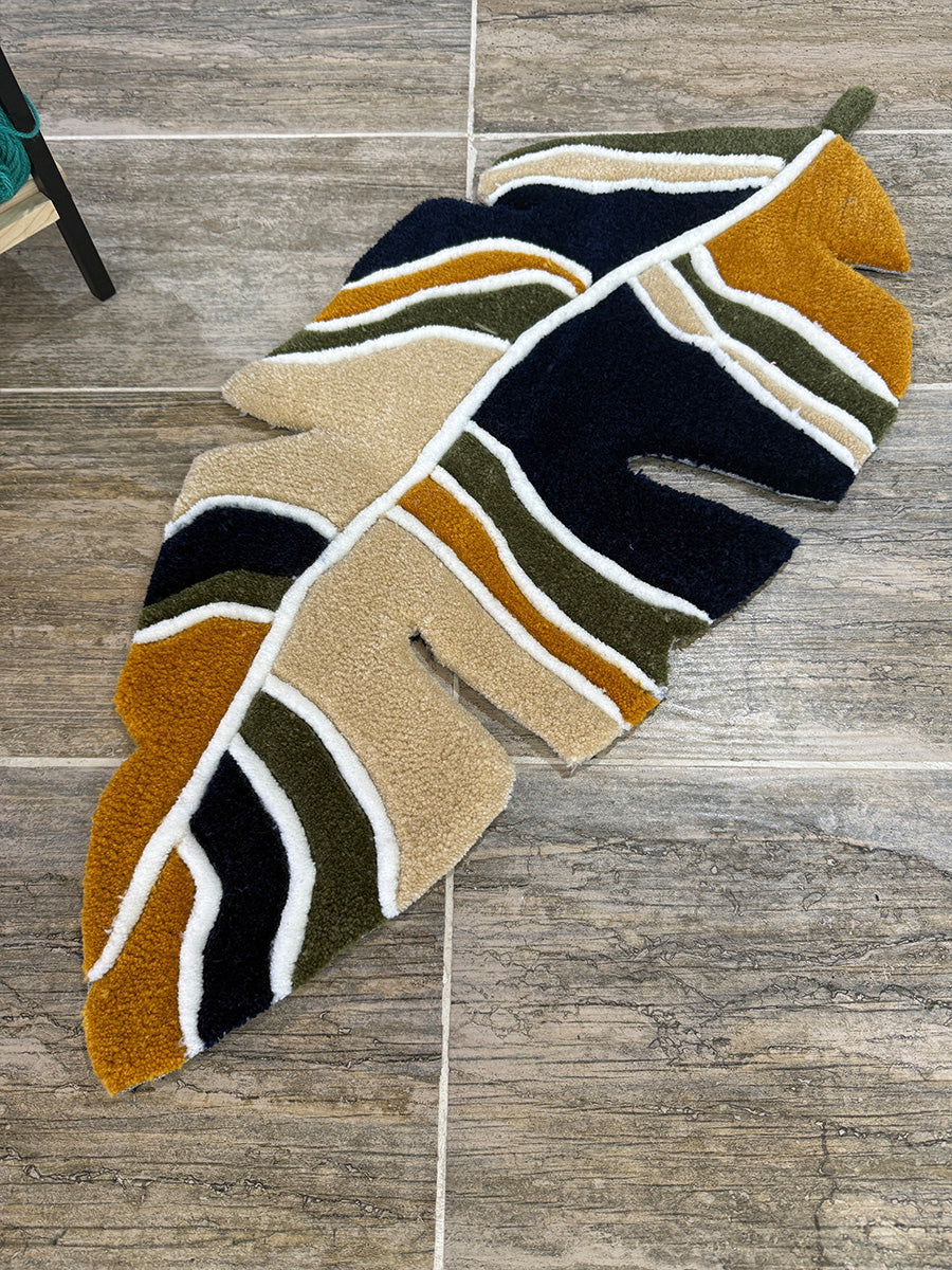 Yaprak Tufting Halısı Kilim Yaprak Halı Tufting Halı