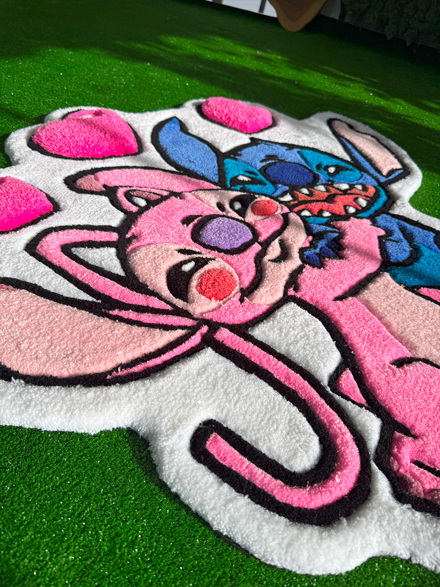 Angel Stitch Halısı Disney Çocuk Halısı Dekoratif Tufting Halı