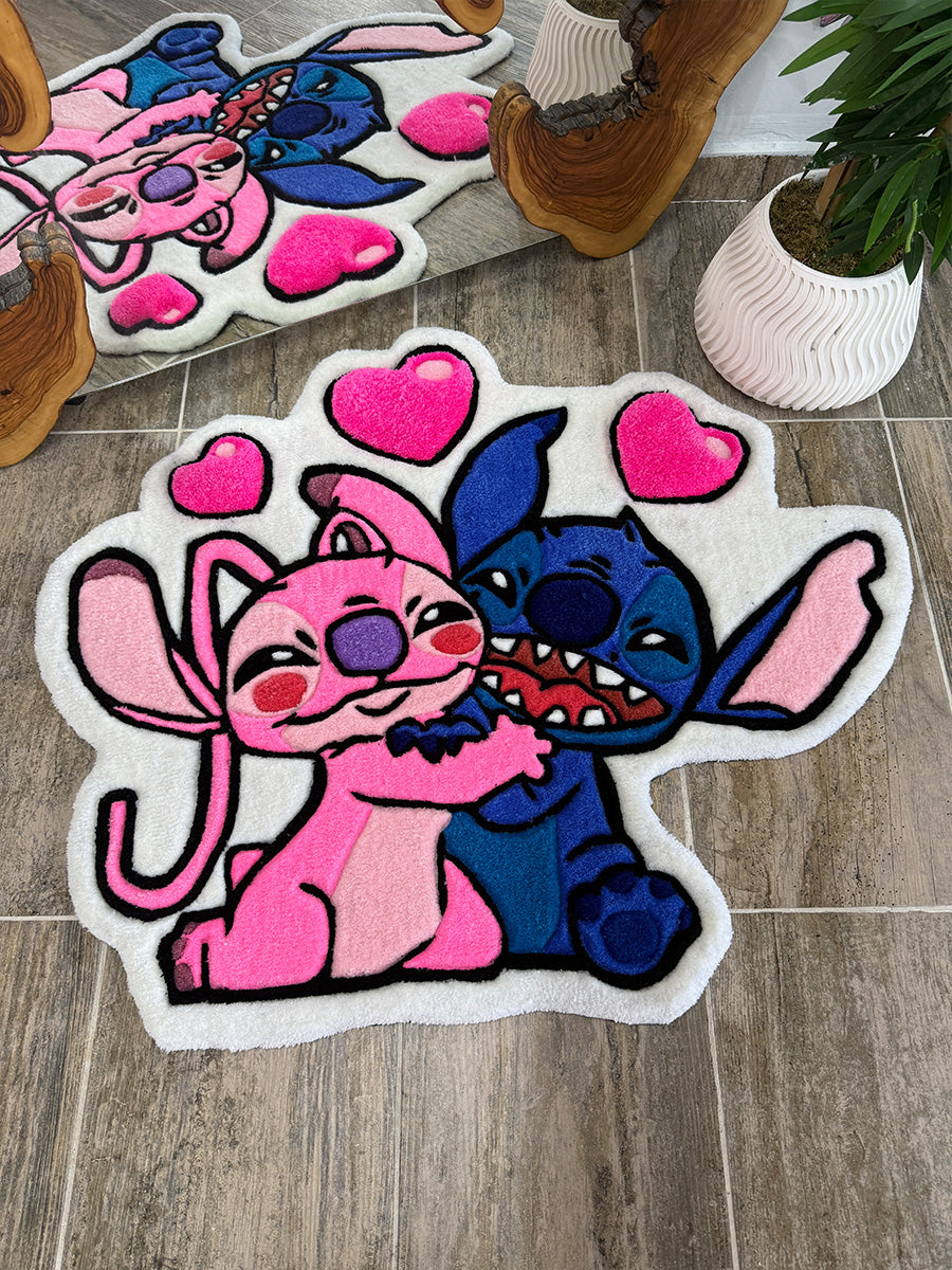 Angel Stitch Halısı Disney Çocuk Halısı Dekoratif Tufting Halı