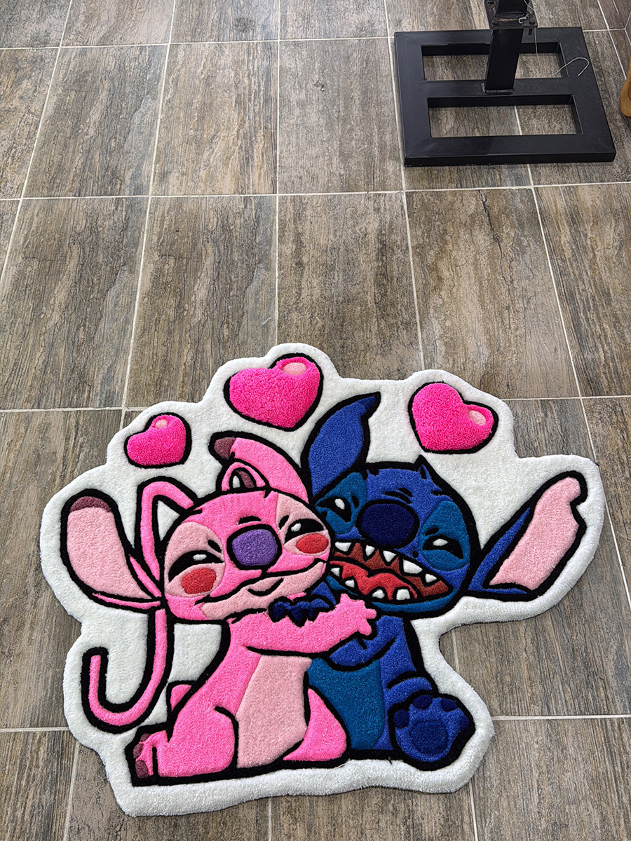 Angel Stitch Halısı Disney Çocuk Halısı Dekoratif Tufting Halı