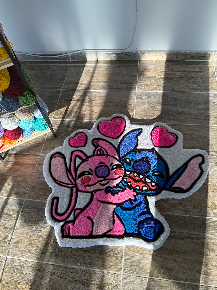 Angel Stitch Halısı Disney Çocuk Halısı Dekoratif Tufting Halı
