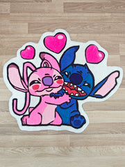 Angel Stitch Halısı Disney Çocuk Halısı Dekoratif Tufting Halı (110x90 cm) Outlet Fırsatı