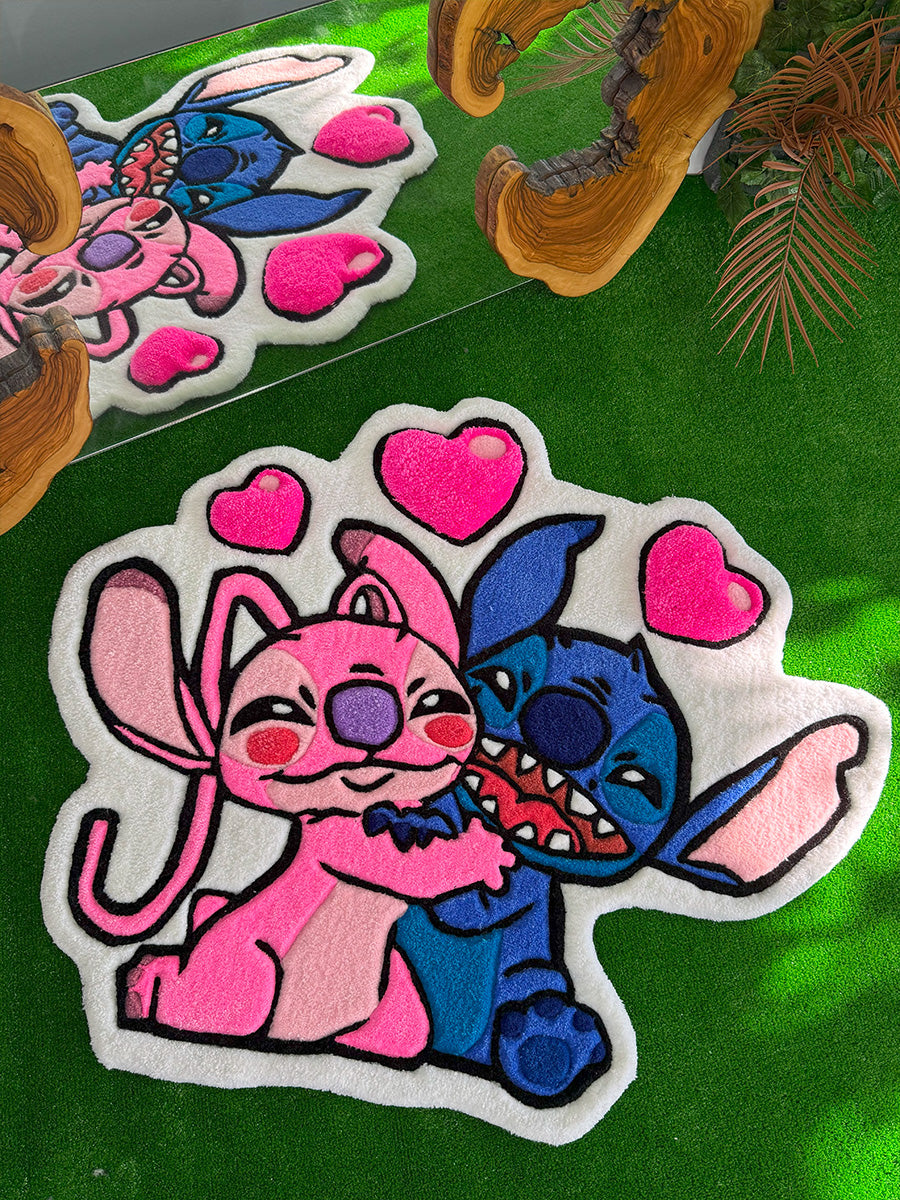 Angel Stitch Halısı Disney Çocuk Halısı Dekoratif Tufting Halı