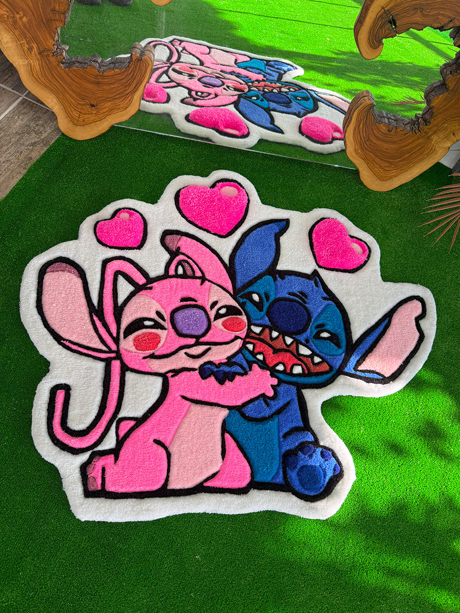 Angel Stitch Halısı Disney Çocuk Halısı Dekoratif Tufting Halı