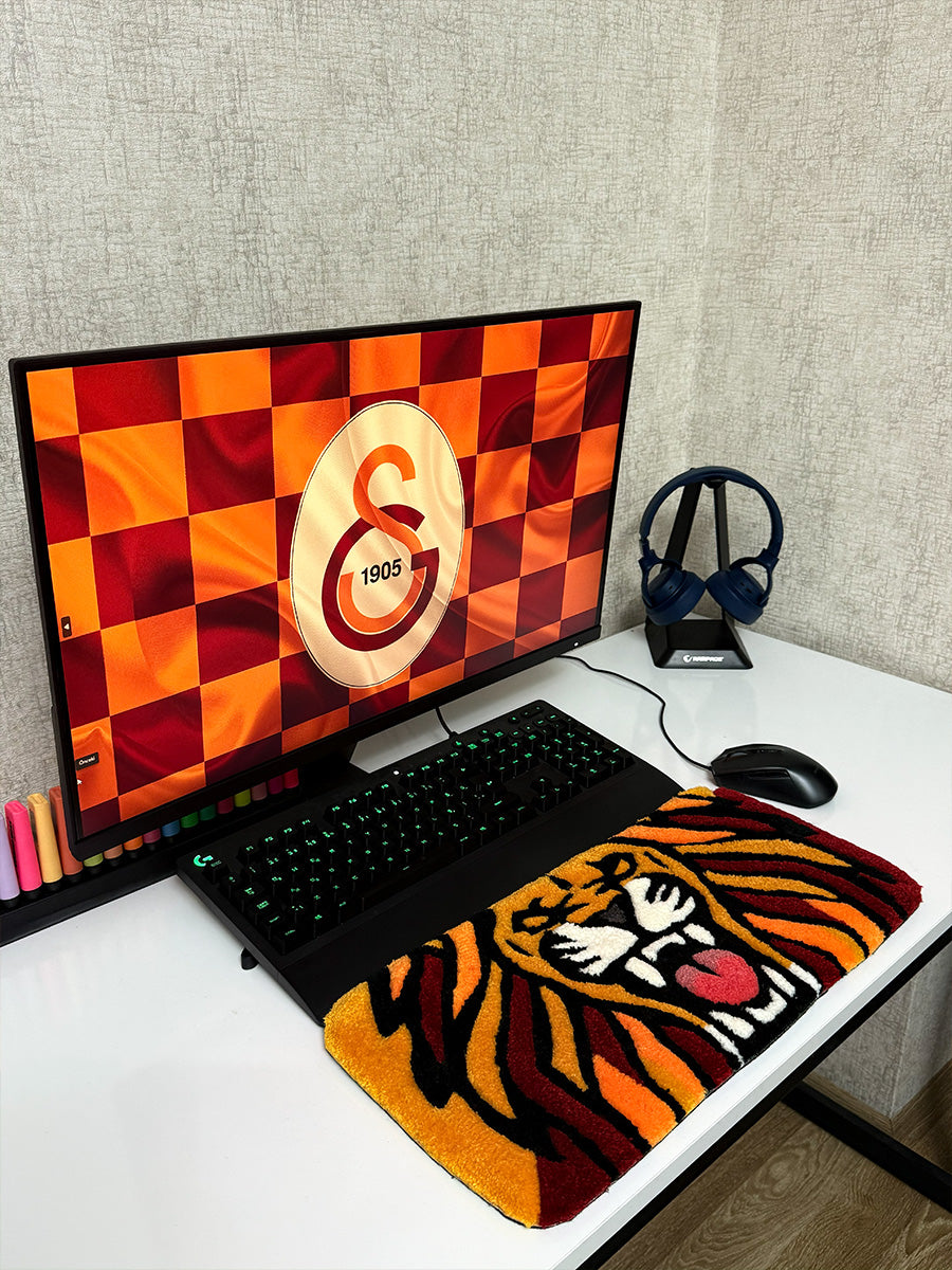 Aslan Klavye Pedi – Sarı Kırmızı Gaming Klavye Ped | Taraftar Pedi